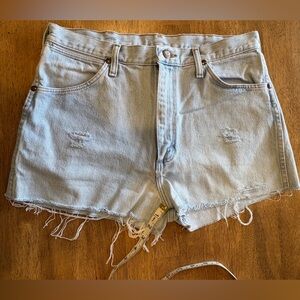 Vintage Wrangler cut off shorts